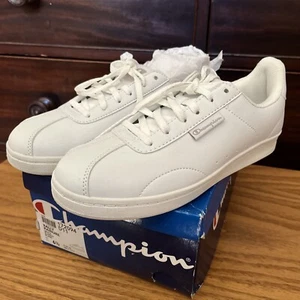 Champion Tennis Shoe Rally Rainure White Women Size 6.5, Tie, 172094D11, NIB - Picture 1 of 9