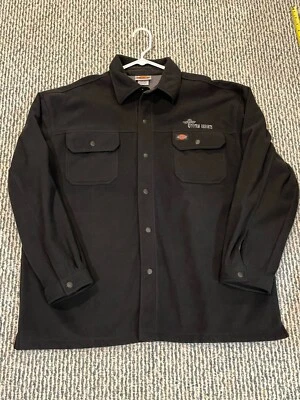 Jaqueta masculina Dickies lã forrada dupla XL preta cinza grossa quente totem logotipo - Imagem 1 de 4