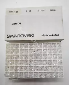 Factory Pack Swarovski Crystal Clear 9mm Round 5000 Beads; 288 Beads - Picture 1 of 3
