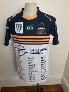 ACT Brumbies Rugby Union Jersey Signed Jersey (Full team + Coach) Size (L) - Picture 1 of 6