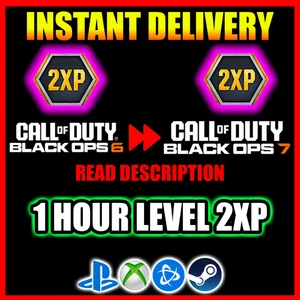 Black Ops 7 Double XP (BO6) LEGACY CODES | COD BO7 Level Up 2XP [1 Hour] - Picture 1 of 1