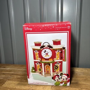 DEPT 56 Disney Mickey's Wecker Shop komplett mit Schild, Box und Licht, neu in OVP - Bild 1 von 10