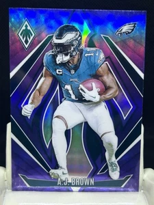 A.J. BROWN 2024 Panini Phoenix Football PURPLE Prizm SP #1 PHI Eagles - Picture 1 of 2