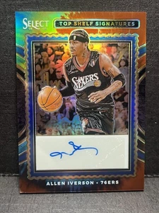 2024 Select Allen Iverson Auto Top Shelf Signatures Tie-Dye Prizm 1/25 76ers - Picture 1 of 3