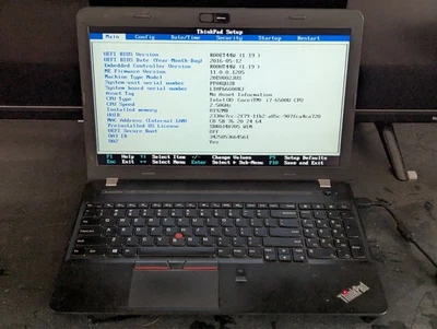 Lenovo ThinkPad E560 15" Intel i7-6500U@2,50 GHz/8 GB RAM/240 GB SSD/Windows 11 Pro - Immagine 1 di 4