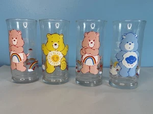 Care Bears Gläser Vintage 1983 Pizza Hut 4er Set Cheer 2x Funshine Grumpy - Bild 1 von 15