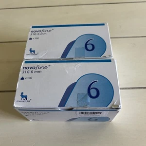 Pack de 2 agujas ultrafinas NovoFine 6mm x 31g. 200 unidades. Revisa fotos - Imagen 1 de 4