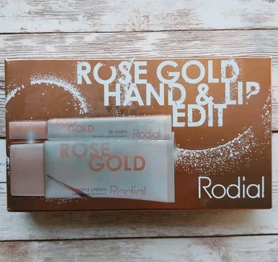 Rodial Oro Rosa Crema de Manos Bálsamo Labial Edición Set de Regalo • Reponer y Rejuvenecer ¡NUEVO! Foto 1 de 3