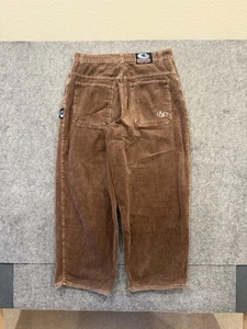 Vintage 90s Interstate IS Corduroy Baggy Pants Skater Grunge Brown 34x30 - Photo 1/5