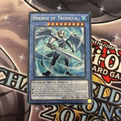Yugioh! LP Nekroz of Trishula - THSF-EN015 - Secret Rare - 1st Edition LP (VST) - Image 1 of 2
