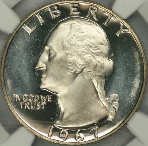 1967 SMS Washington Quarter NGC MS68UCAM Cover