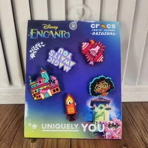 CROCS Jibbitz Disney Encanto Multi Pack Shoe Charms Original 5 Pack Rubber NEW - Picture 1 of 8