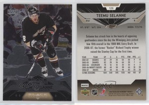 2007-08 Upper Deck Black Diamond Teemu Selanne #128 HOF