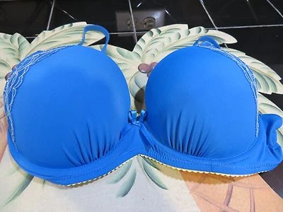 Catherine Malandrino,Daphne(Blue),Demi,36C,C561400,Yellow Accents,Padded/Push-Up - Image 1 of 4