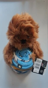 NWT Disney Star Wars Chewbacca Plush Figurine Doll & Blanket Throw Gift Set  - Picture 1 of 4