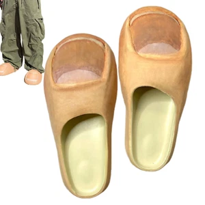 Big Toe warme Pantoletten Winter warm große Zehenform Hausschuhe Freizeitschuhe für Schlafsaal - Bild 1 von 12