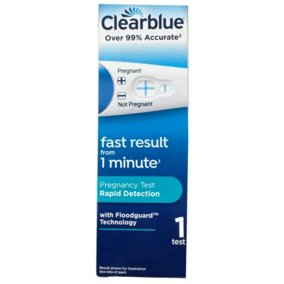 Clearblue Pregnancy Test Rapid Detection Tests Result in 1 Minute