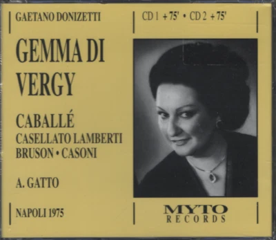 Donizetti: Gemma di Vergy - Caballe, Lamberti, Bruson, Gatto - Myto 2CD Neu/OVP - Bild 1 von 2