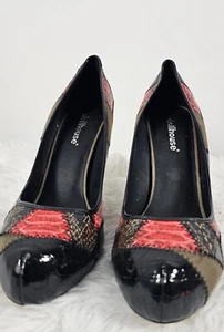 Dollhouse Dailyn Faux Snakeskin Stiletto Pumps Heels Shoes Multi-color Size 8M - Picture 1 of 12