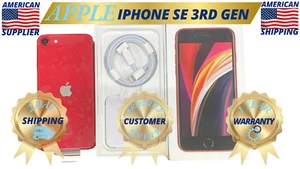 New Apple iPhone SE 3rd Gen Open Box 64GB Red 5G Unlocked AT&T T-Mobile Verizon - Afbeelding 1 van 4