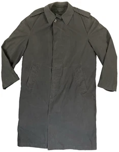 Gabardina militar negra vintage para todo tipo de clima con forro polar extraíble - 38R - Imagen 1 de 17