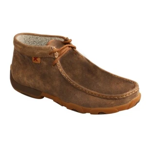 Twisted X Ladies Chukka Driving Moc Brown Bomber Shoes WDM0154 - Picture 1 of 11