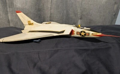 Vintage Revel Assembled Navy Skyray Model 1950s 8" Airplane From Kit - Image 1 of 4