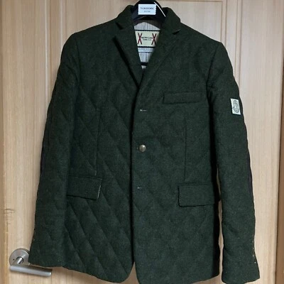 🔥Moncler gamme bleu goose padded  forest green blazer size 2 Medium+hanger+case - Image 1 of 4