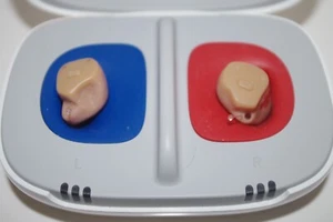 Pair of Signia Insio C & G AX ITE/HS/ITC hearing aids - original case - Picture 1 of 18