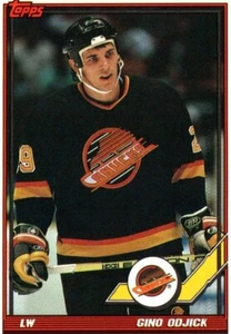 Gino Odjick LW Canucks Topps Eishockey Karte Nr 203 1991 - Bild 1 von 2