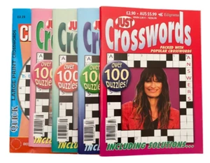5 x Assorted Crosswords Puzzle Books Crossword Magazines Puzzles UK Seller - Picture 1 of 1
