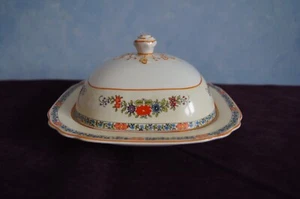 Wedgwood England Somerset square covered butter dish hand painted china - Picture 1 of 10