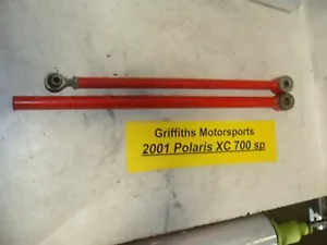 2001 00 02 03 POLARIS XC SP 700 600 edge upper lower control radius rods RED - Picture 1 of 8