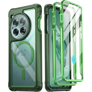 For OnePlus 12 5G Case Poetic Built-in Screen With Magsafe Rugged Clear Cover - Picture 1 of 26