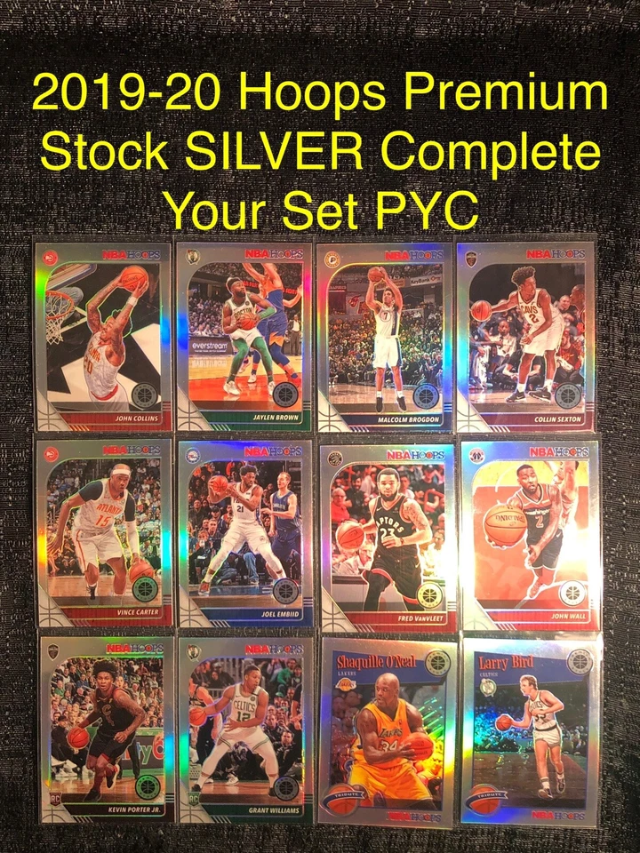 2019-20 Panini Hoops Premium Stock SILVER PRIZM Card You Pick Complete Your Set - Image 1 of 1