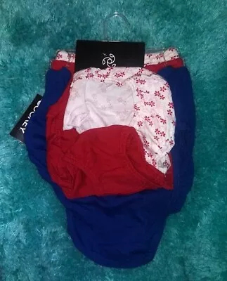 3 JOCKEY Cotton HI CUT BRIEFS Panties ~ Colors ~ Misses  Size  8  or  9   NWT - Image 1 of 2
