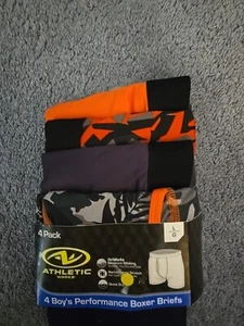 Athletic Works Jungen 4 Stück mehrfarbig Performance Boxershorts Unterwäsche Large NEU - Bild 1 von 1