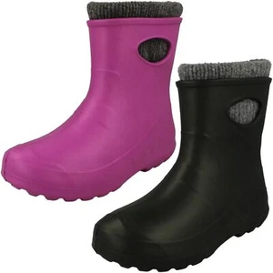 Damas Leon Boots Co Botas Wellington Forradas Cálidas Jardín Tobillo Ultra Ligeras - Imagen 1 de 19