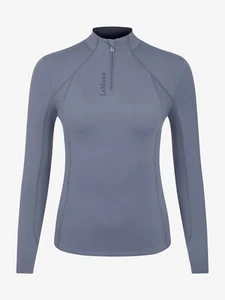LeMieux Base Layer Jay Blue 4 Way Stretch 50+ UV Protection Anti-Microbial Sport - Picture 1 of 7