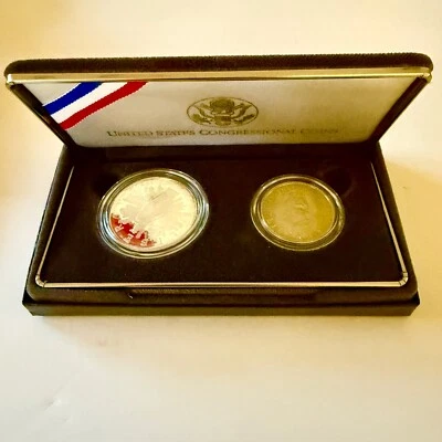 1989S United States Bicentennial Congressional Silver Proof Coins/OGP/COA/$/50c - Image 1 of 4