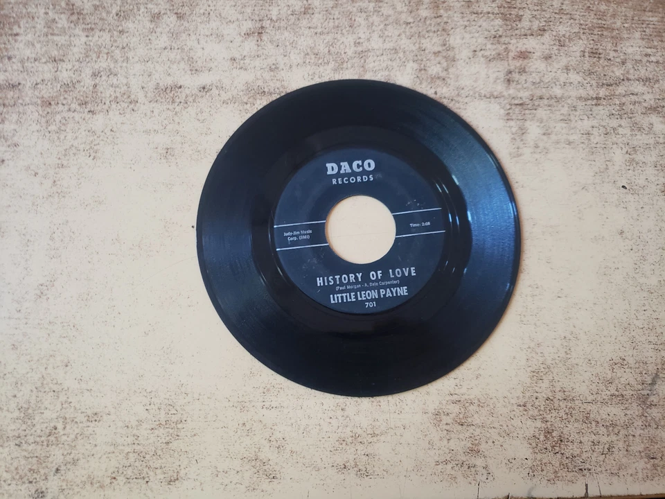 MEGARARE 1950s VG-/G+ Little Leon Payne King Of The Hills History Of Love 701 45 - Image 1 of 2