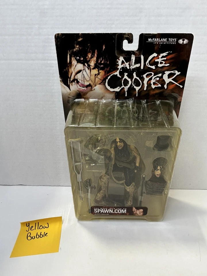 Figura de acción autografiada por Alice Cooper McFarlane Spawn firmada en negro J6 Foto 1 de 4