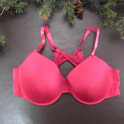 Sujetador Delta Burke 42D rojo acolchado con aros cierre ajustable trasero Foto 1 de 4