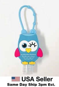 Owl Hand Sanitation Silicone Bottle Holder Carrying Case Mini 1oz Empty Refill - Picture 1 of 3