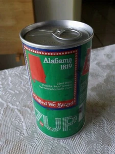 ALABAMA 7-UP SODA FEHLER DOSE * ZUGLASCHEN BEIDE ENDEN NIE GEÖFFNET ODER GEFÜLLT - Bild 1 von 6