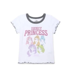 Disney Princess Girls Graphic Tee with Short Sleeves - Size 7-8 - Picture 1 of 3