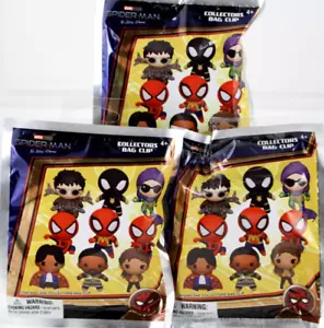 Spider-Man No Way Home Figural Bag Clip Lot OF 3 Blind Bags Rare Possible Sealed - Picture 1 of 9
