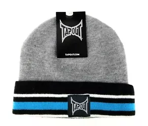 Berretto invernale UFC MMA Cage Fight Tapout con polsini a righe grigio toque taglia unica - Foto 1 di 4