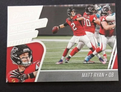 MATT RYAN 2020 Panini Prestige PRESTIGIOUS PROS Insert ATLANTA FALCONS - Image 1 of 2