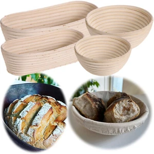 Gärkörbchen Gärkorb Rund Oval Auswahl Peddigrohr Brotform Leineneinsatz Brotkorb - Bild 1 von 14